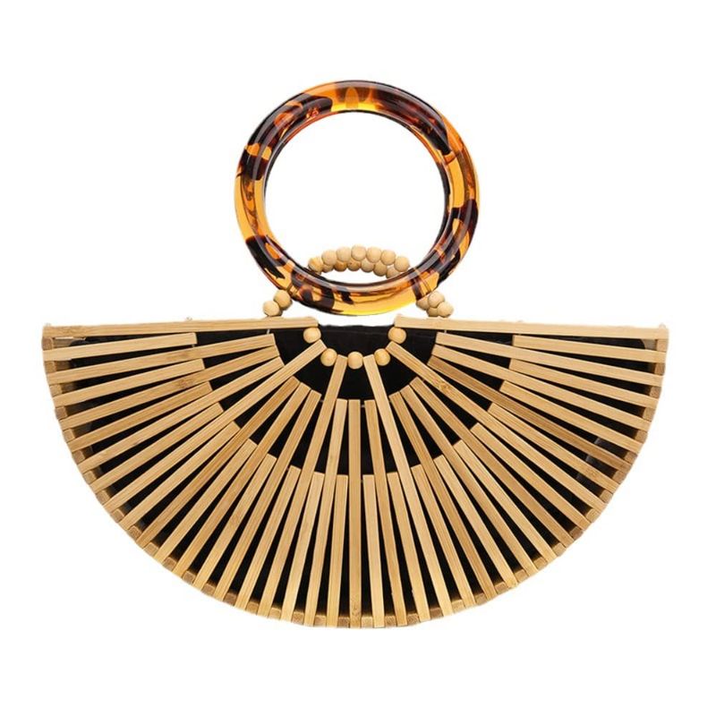 Bamboo Handle Clutch