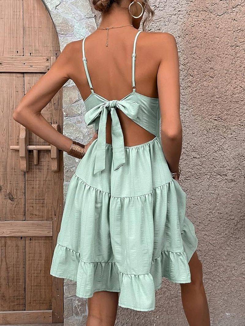 Mint Green Tiered Dress