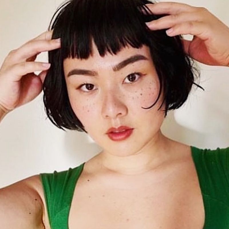 Textured Crop with Micro-Bangs