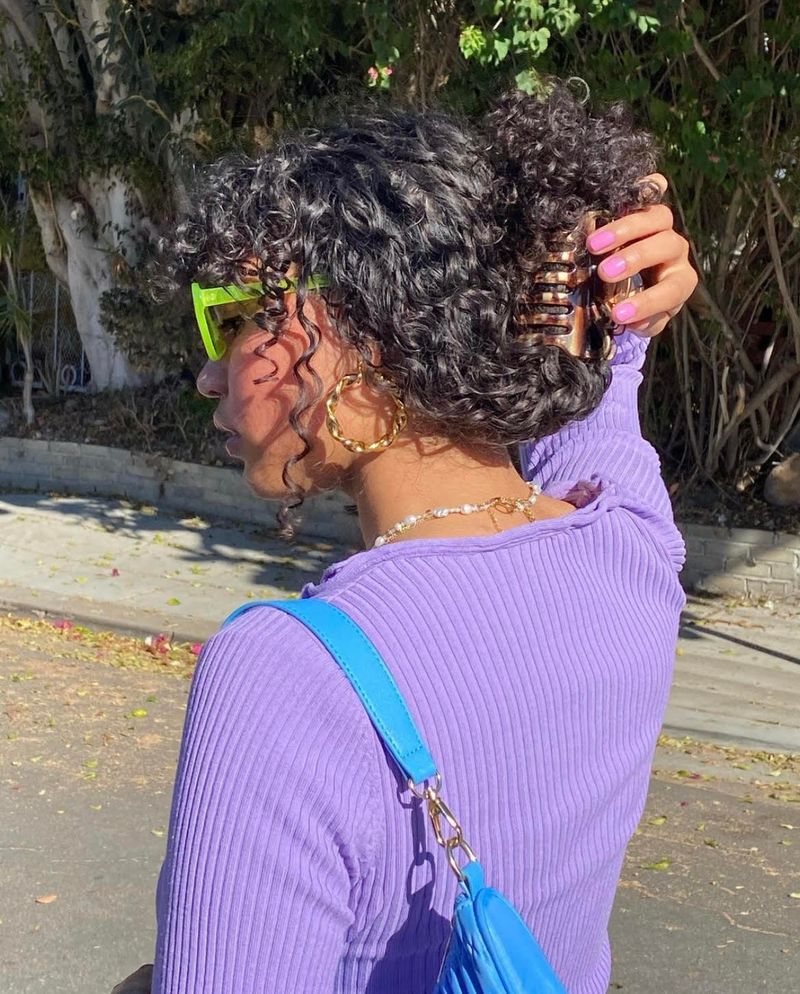 Oversized Sunglasses and Updo