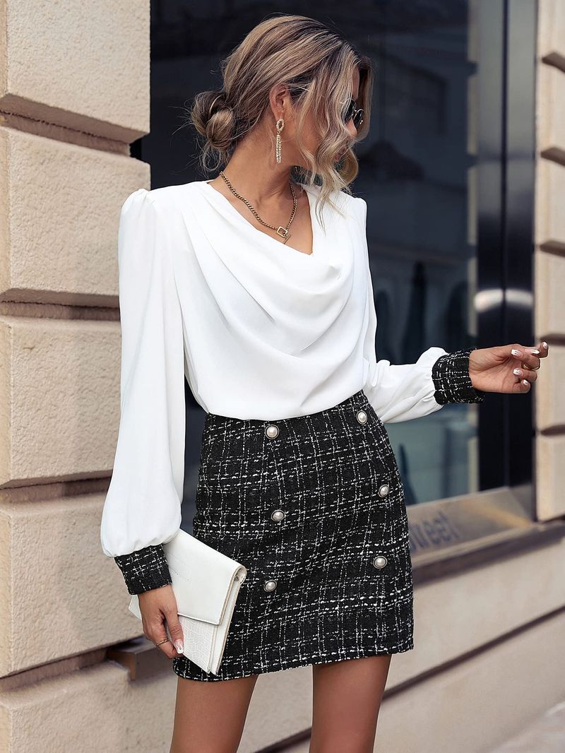 Draped Georgette Top