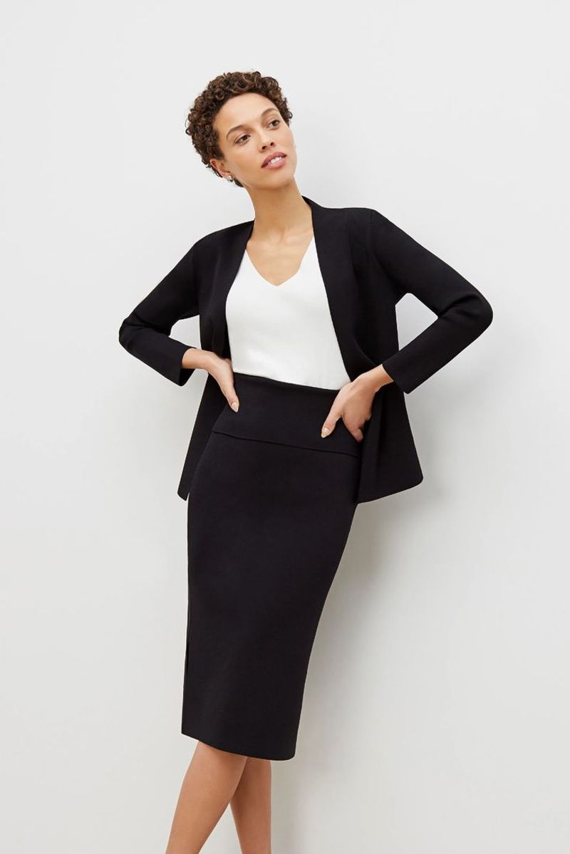 Memory Fabric Pencil Skirt