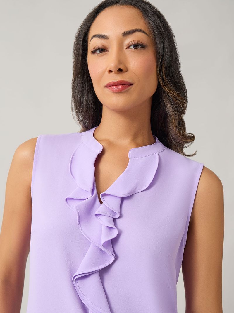 Lavender Ruffle Blouse