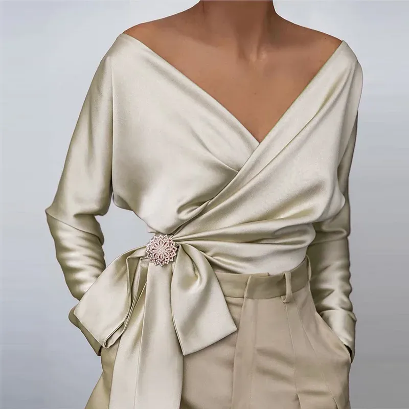 Silk Wrap Tops