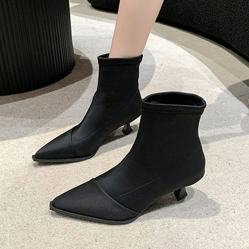 Elasticized Ankle Boots