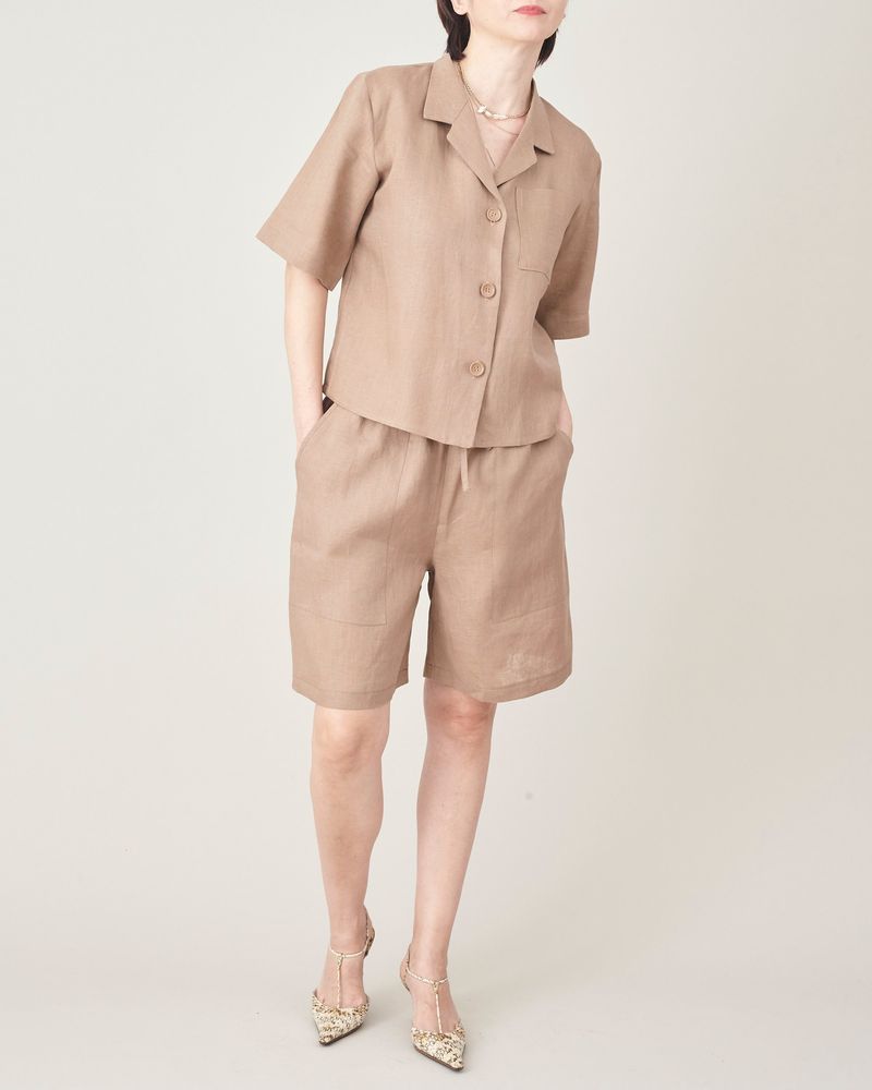 Silk Shirt and Bermuda Shorts