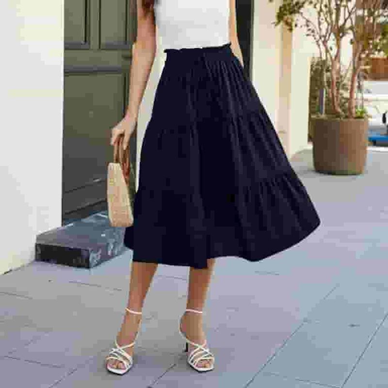 Tiered Midi Skirt