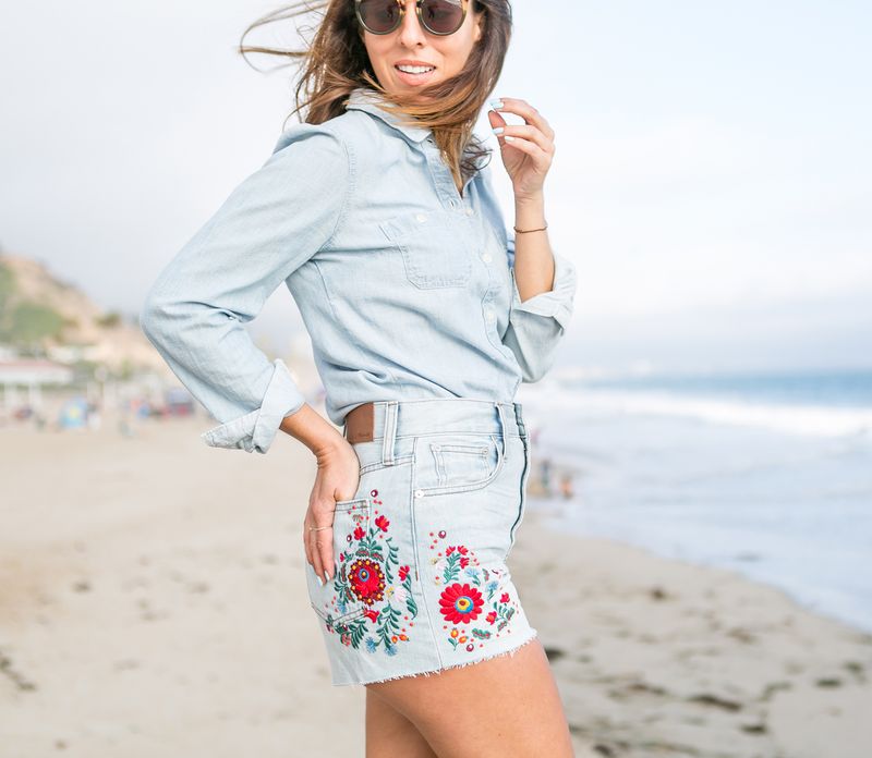 Embroidered Denim Pieces