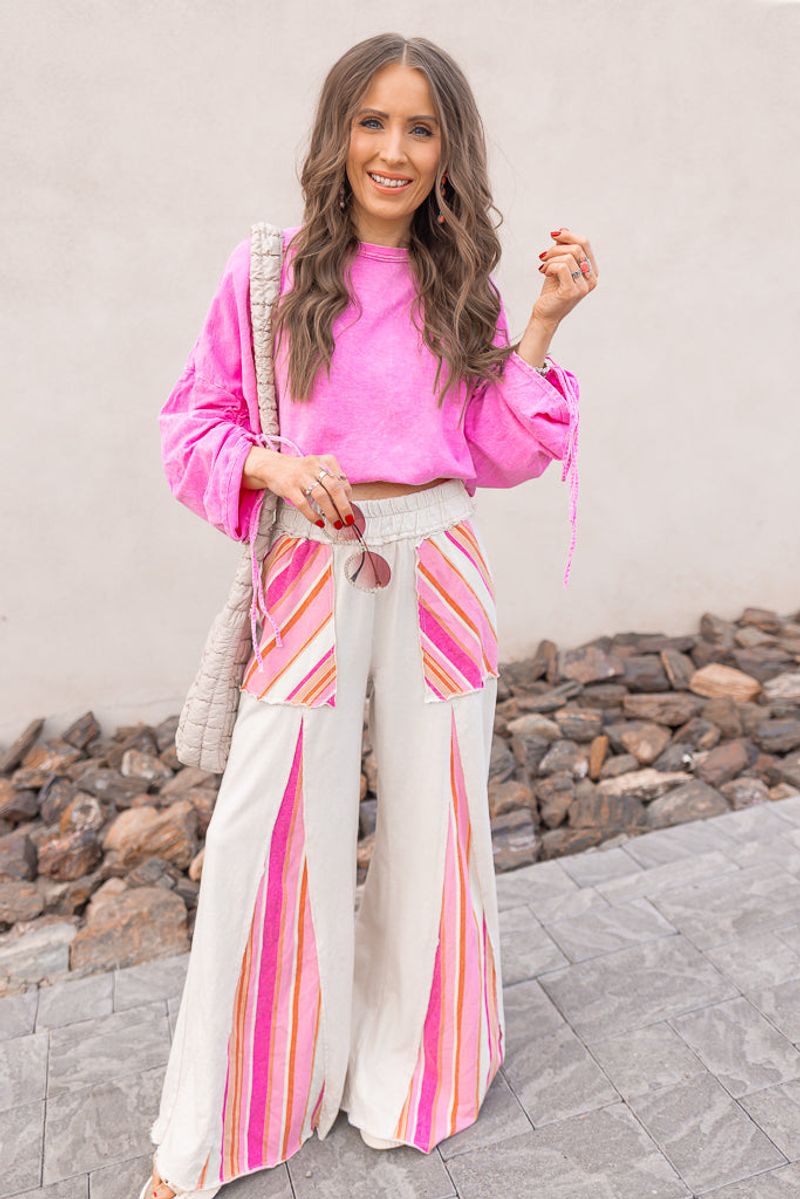 Embroidered Cotton Pants