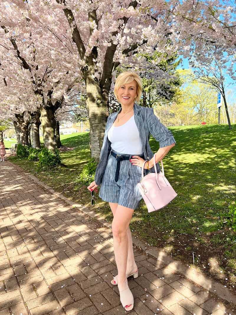 Tailored Bermuda Shorts with Lightweight Blazer