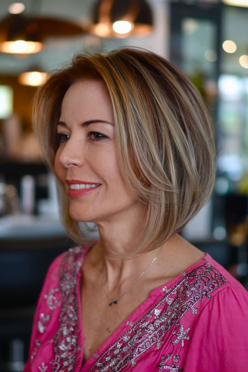 Angled Lob with Subtle Highlights