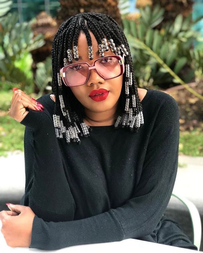 Braided Accent Bangs
