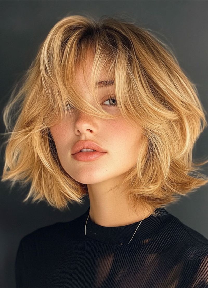 Shaggy Bob With Choppy Layers