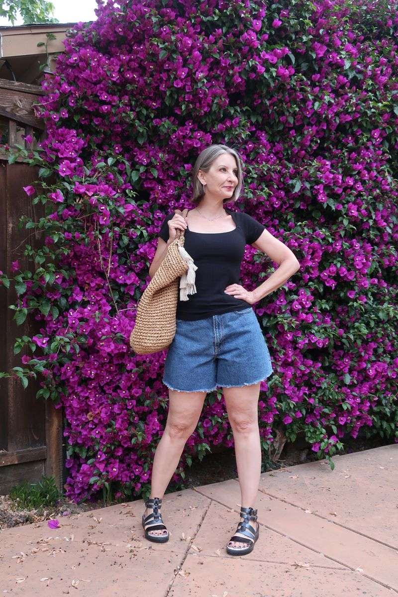 A-Line Flare Leg Shorts