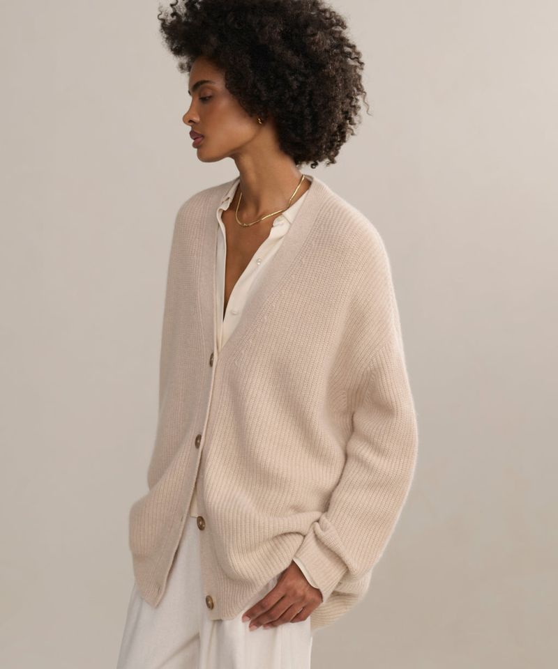Textured Cardigan + Sleek Base