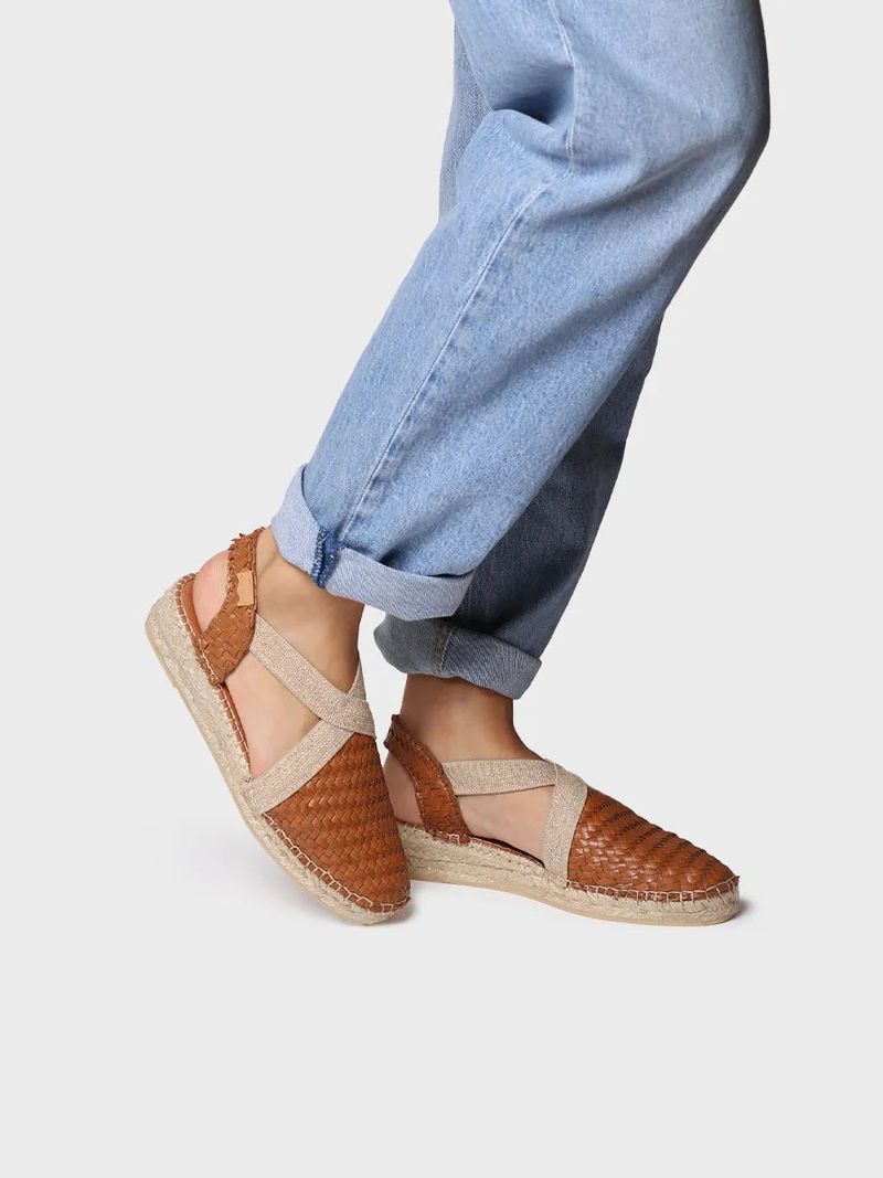 Braided Leather Espadrilles