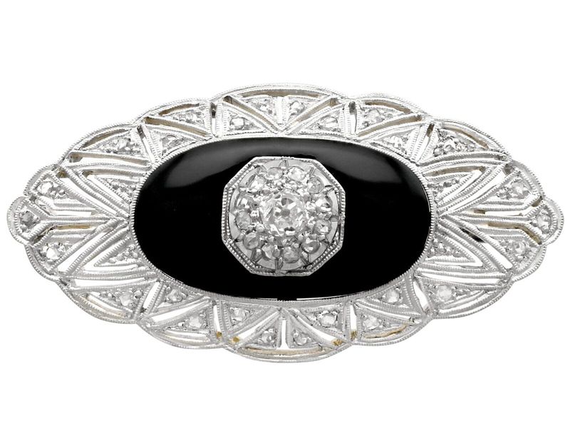 Timeless Onyx Brooch