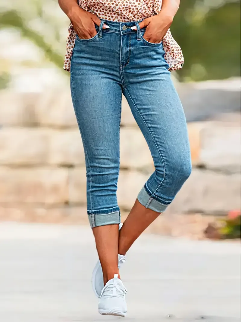 Classic Denim Capris