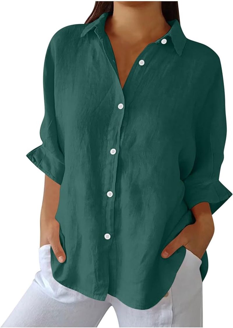 Oversized Linen Button-Down