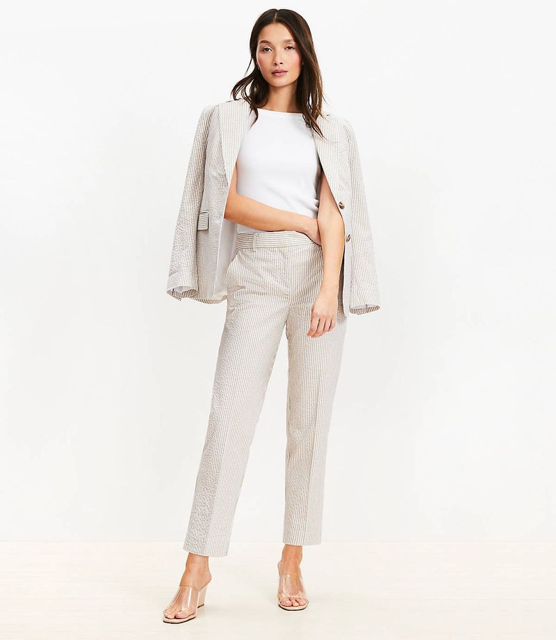 Seersucker Slim Pants