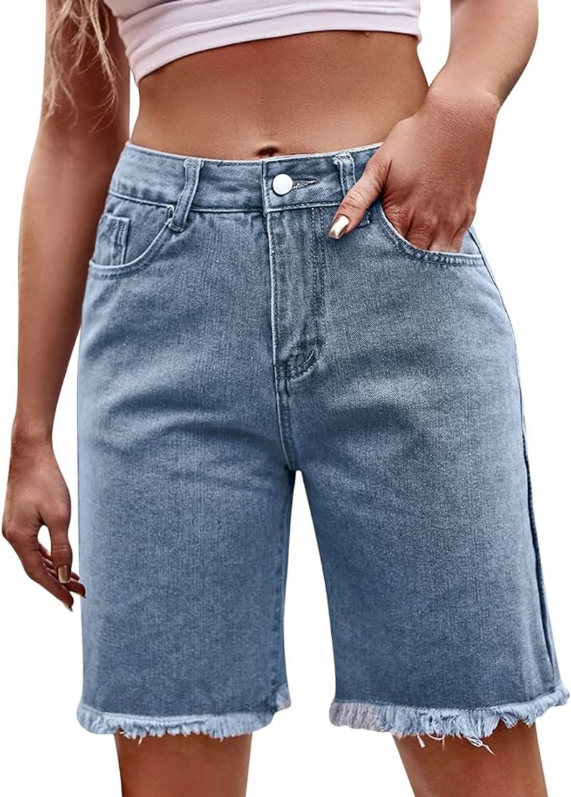 Denim Bermuda Shorts