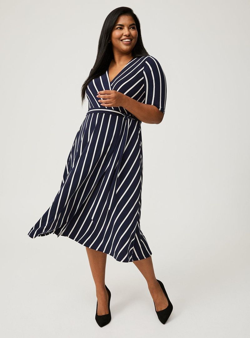 Surplice Neckline Jersey Dresses