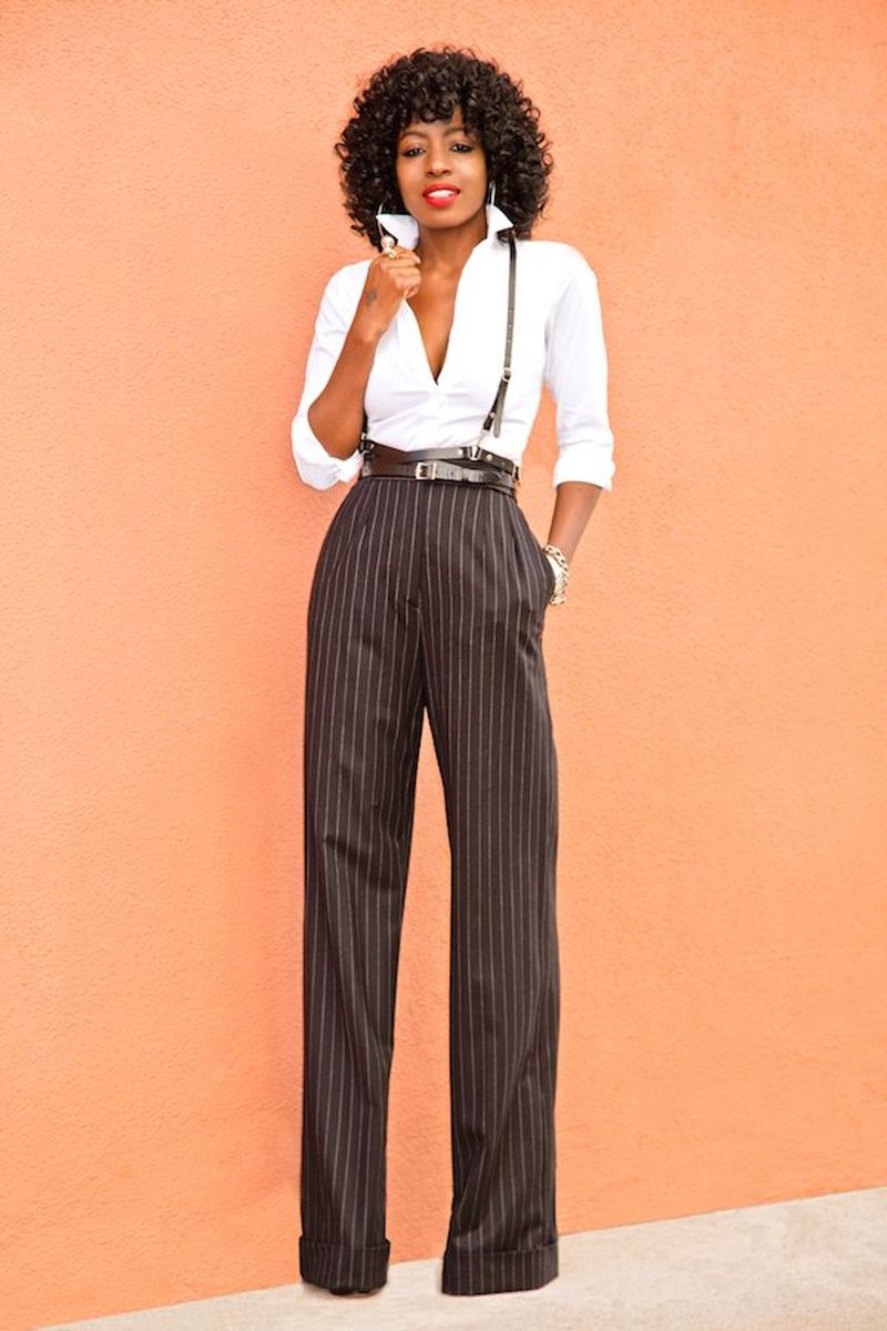Sophisticated Pinstripe Pants