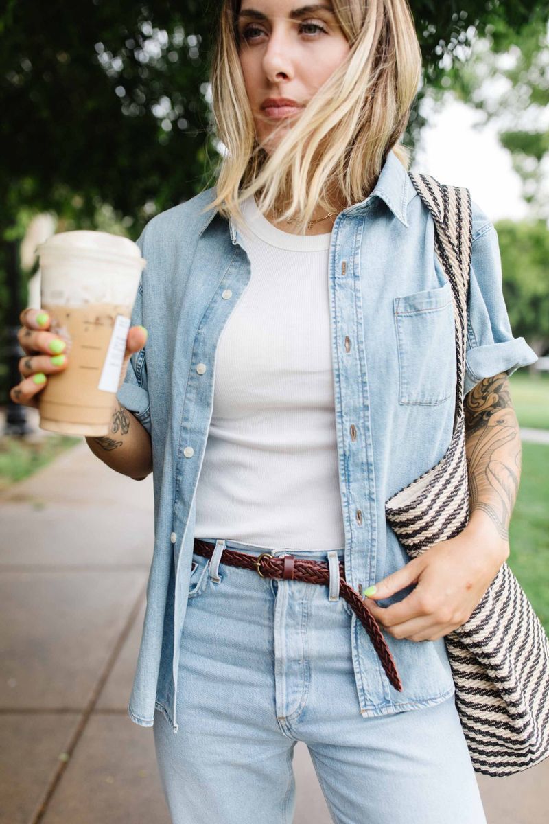 Casual Denim Capris