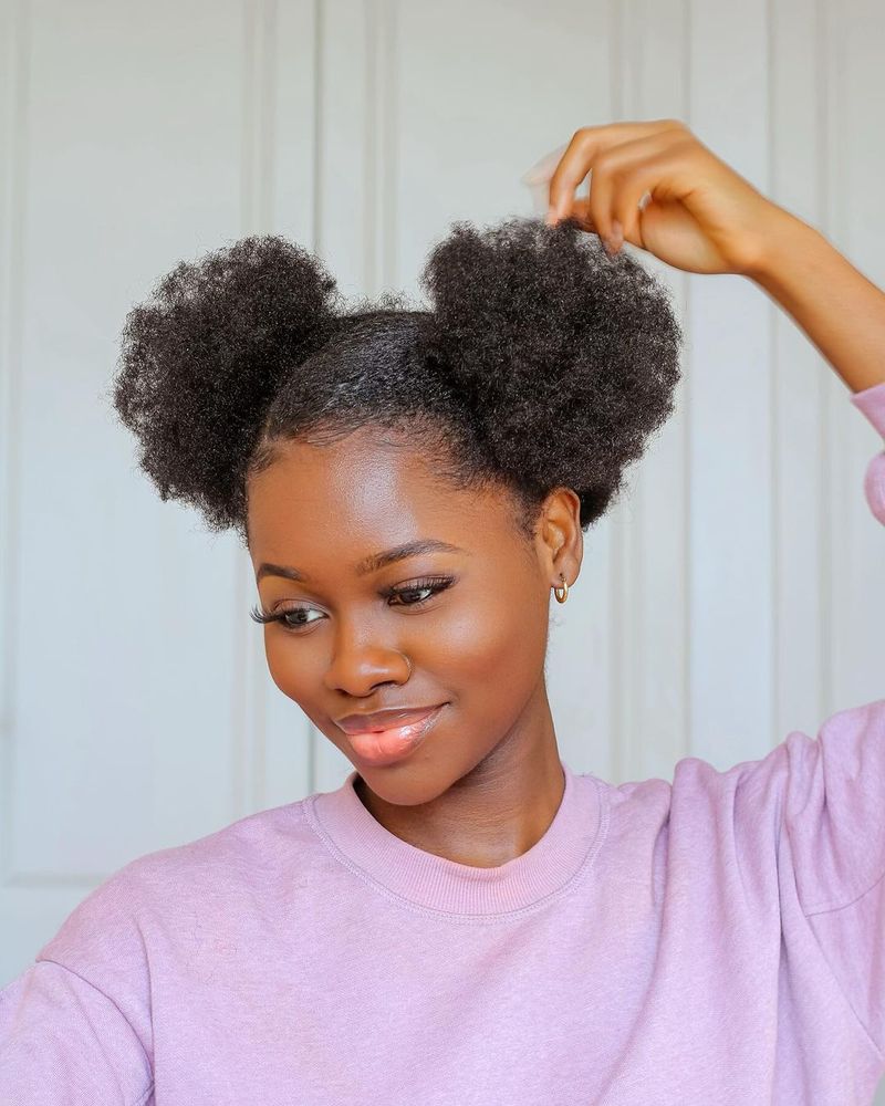 Fluffy Afro Puff