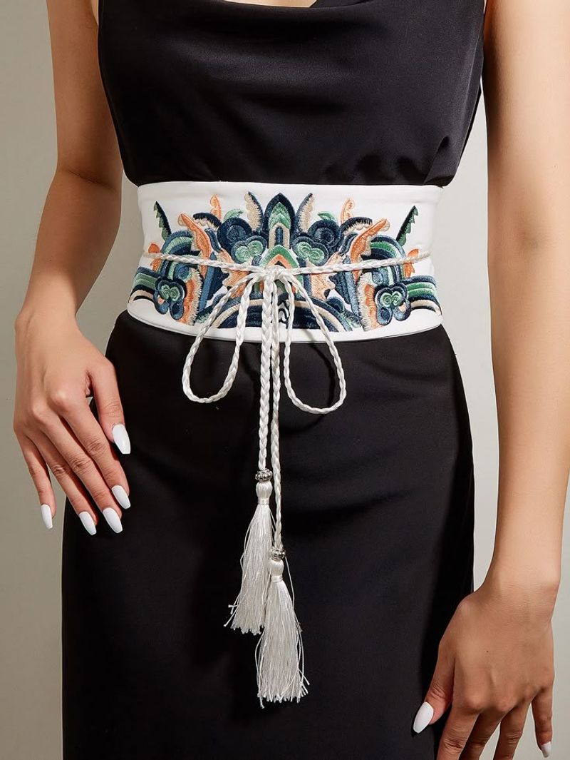 Embroidered Belt For Waist-Defining Wonder