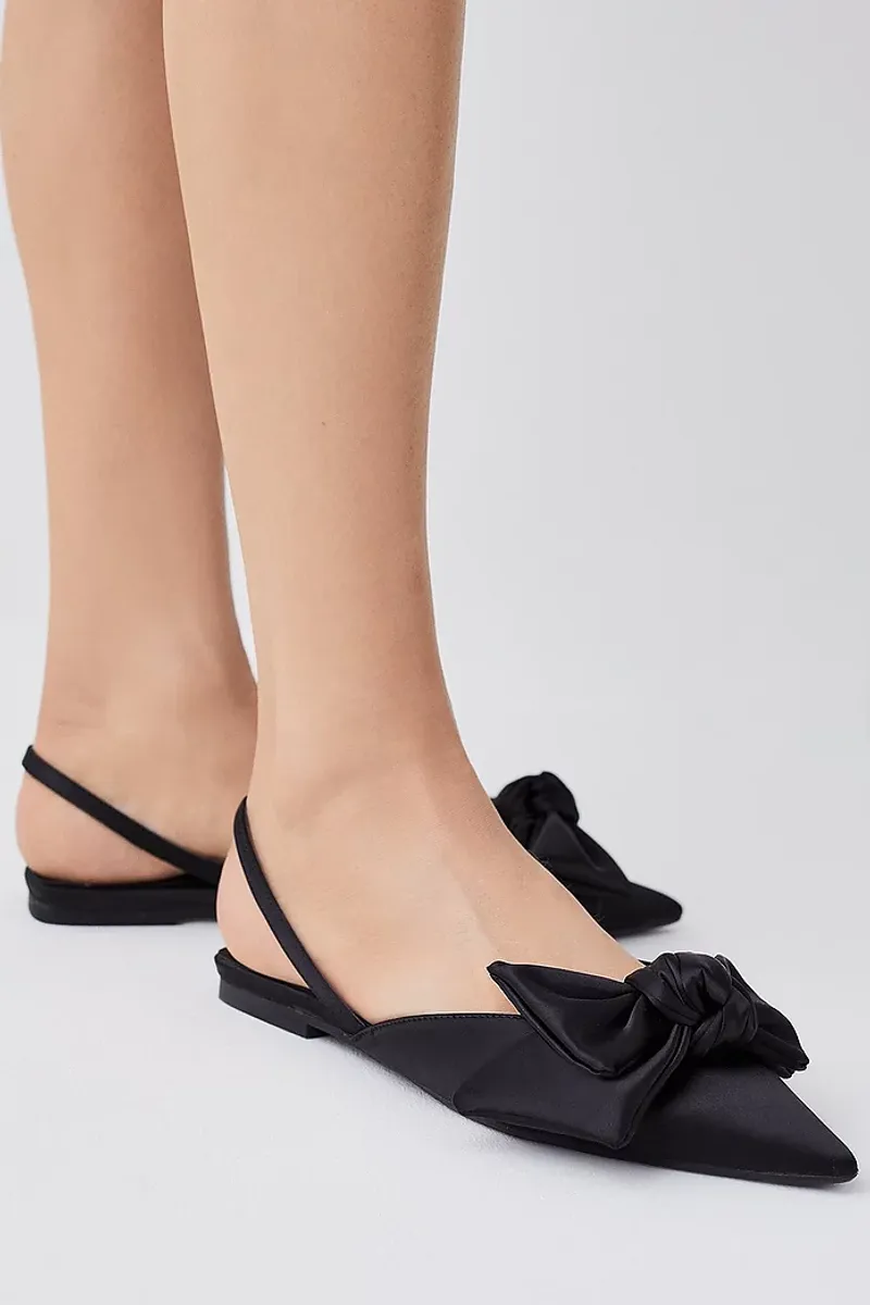 Bow-Tied Slingbacks