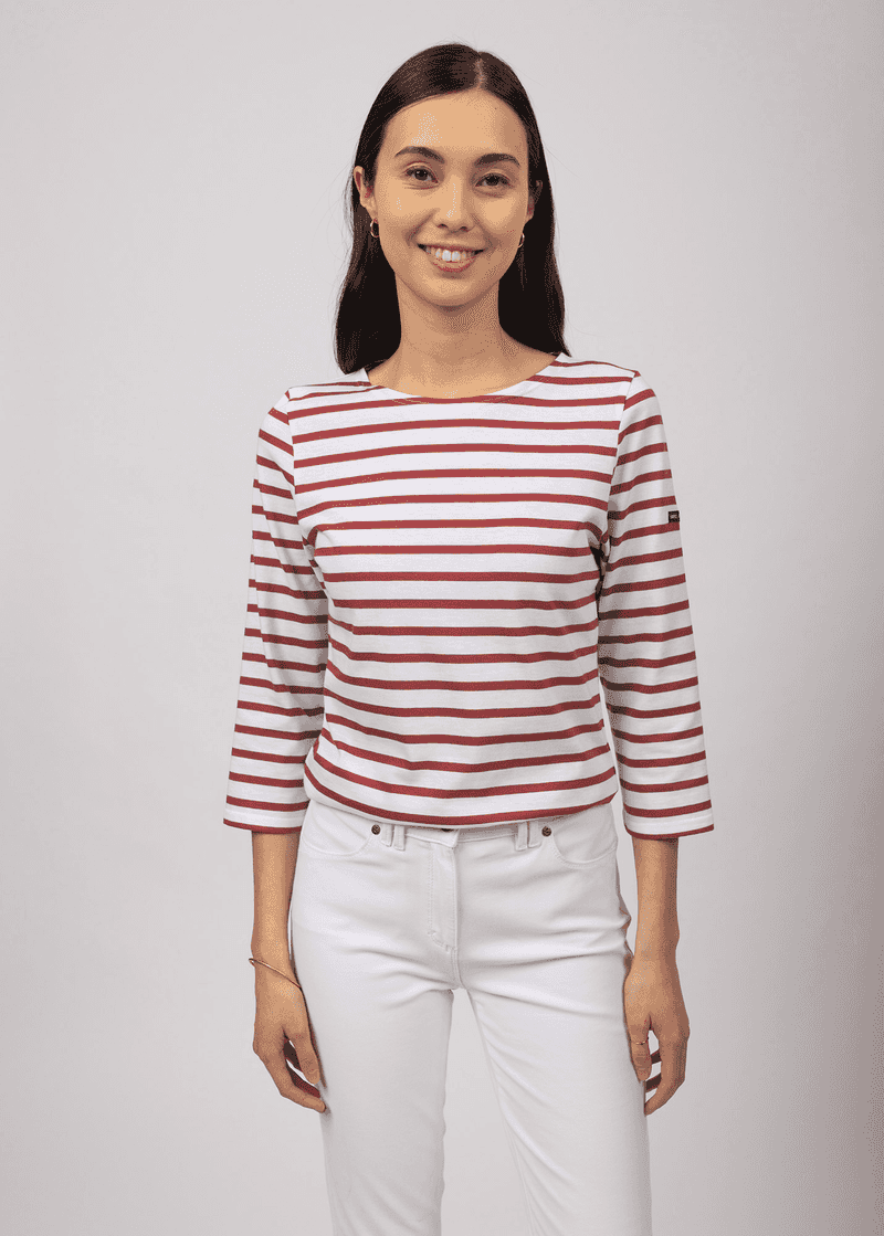 Peach Striped Sailor Tee