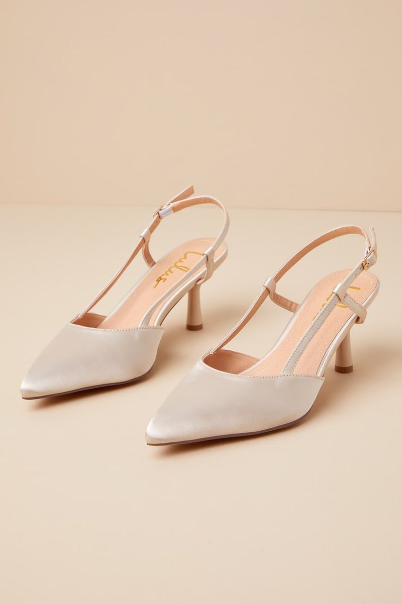 Ivory Kitten Heels