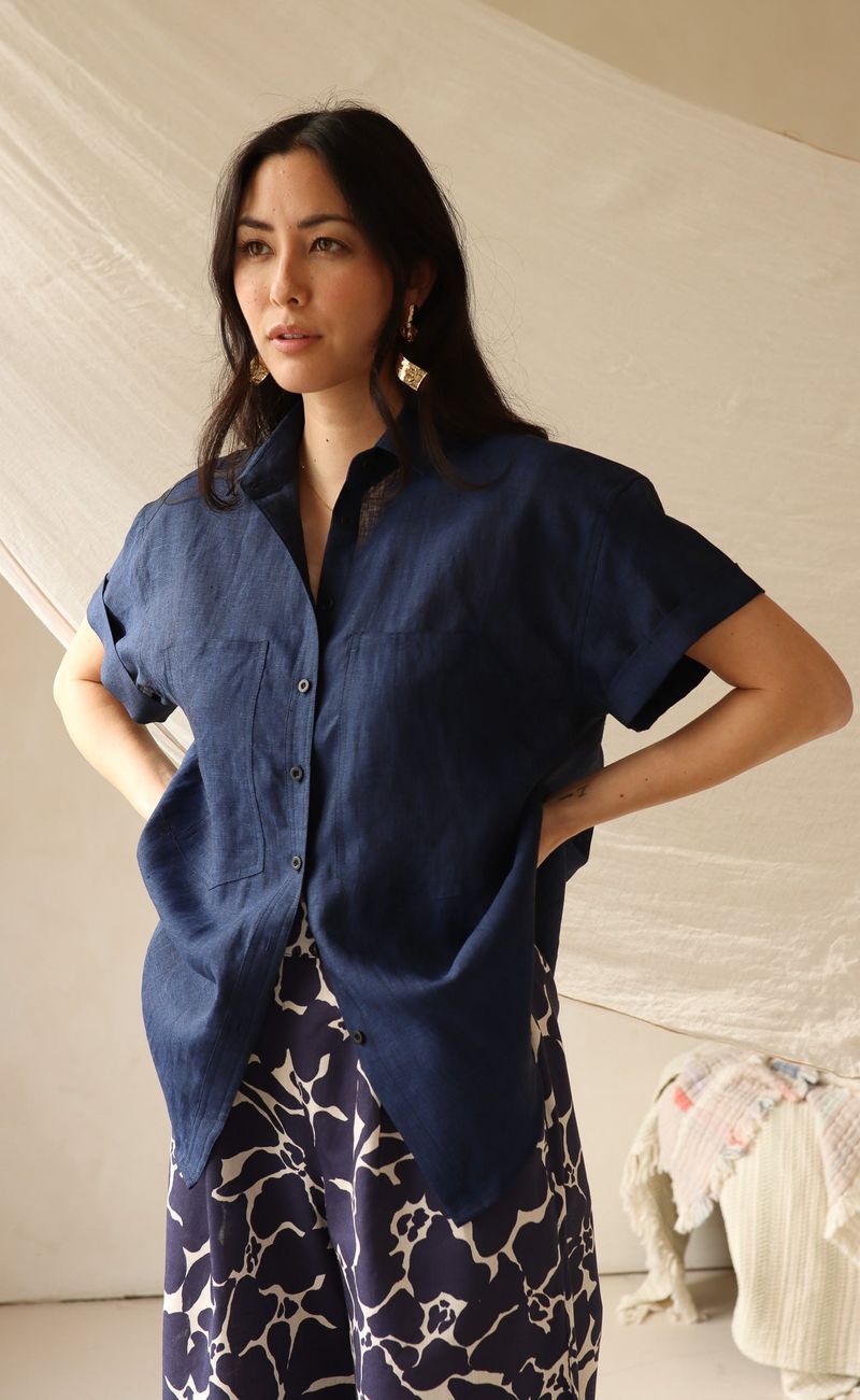 Structured Linen Button-Ups
