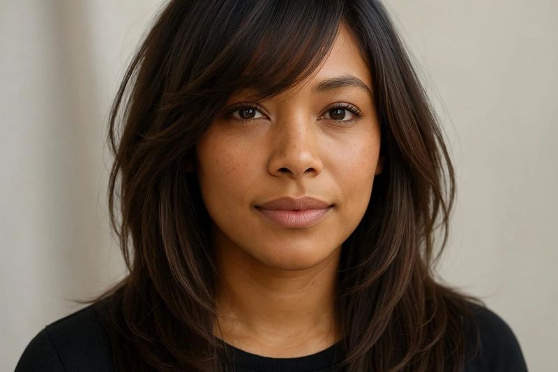 Empowering Alternative: Side-Swept Bangs