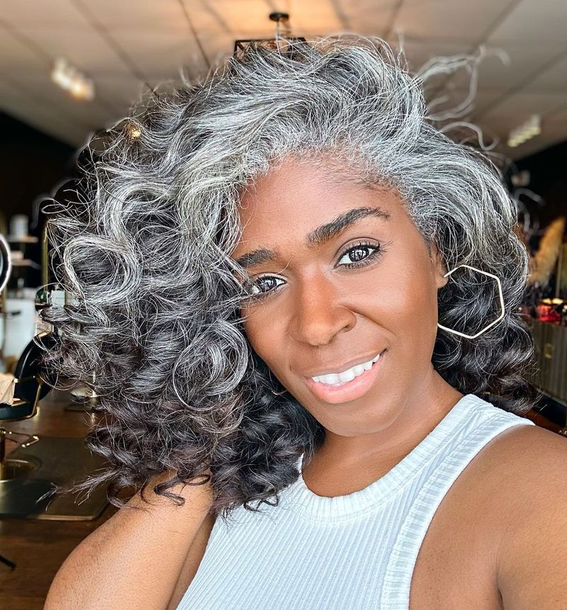 Empowering Alternative: Silver Goddess Curls