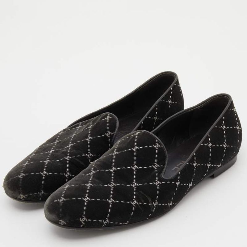 Quilted Smoking Slippers