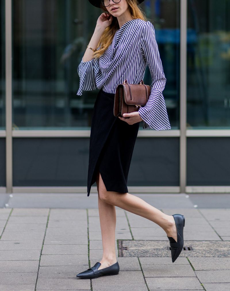 Textured Suede Flats