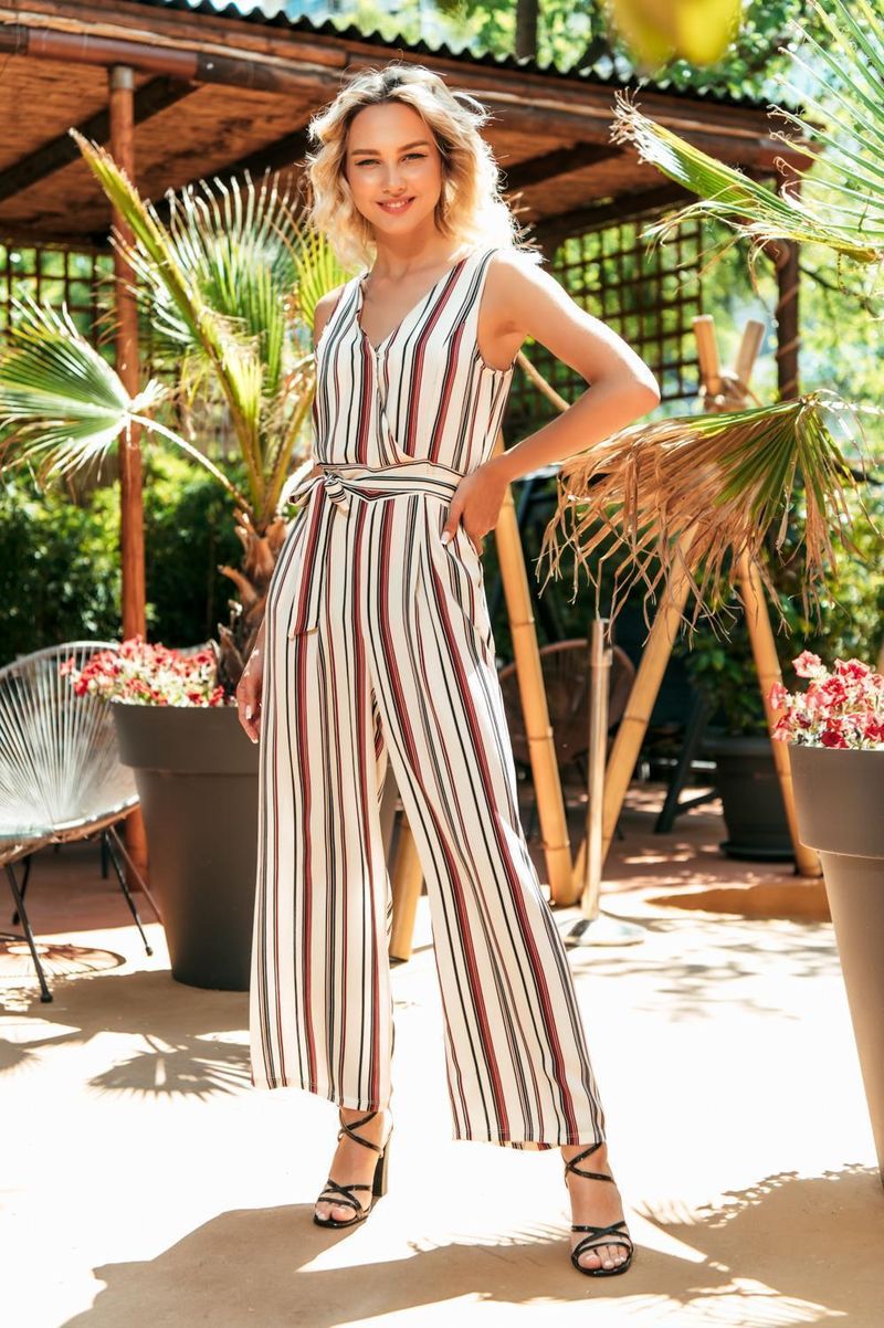 Striped Jumpsuit