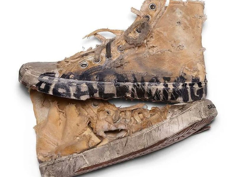 Overly Distressed Sneakers
