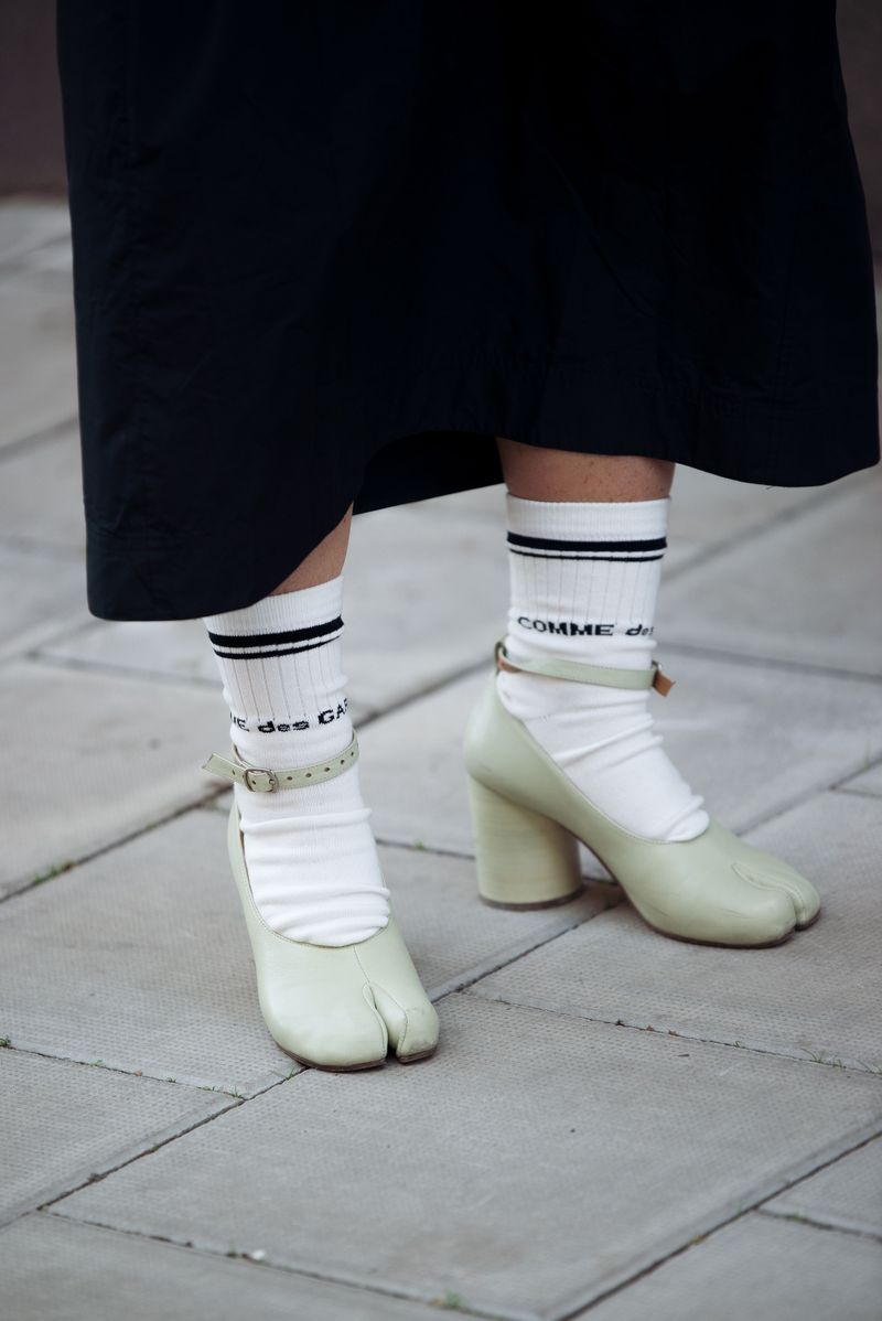 Split-Toe Tabi-Style Heels