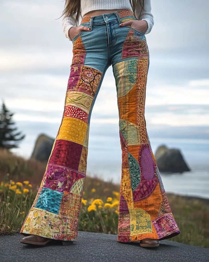 RISING: Upcycled Patchwork Pants