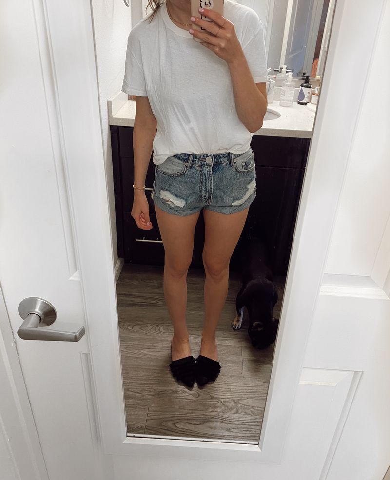 Uncomfortable Denim Shorts