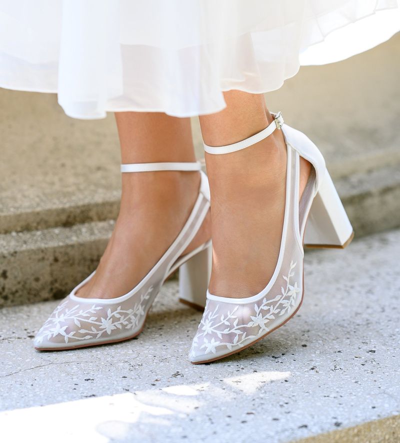 Low Stacked Heel Pumps