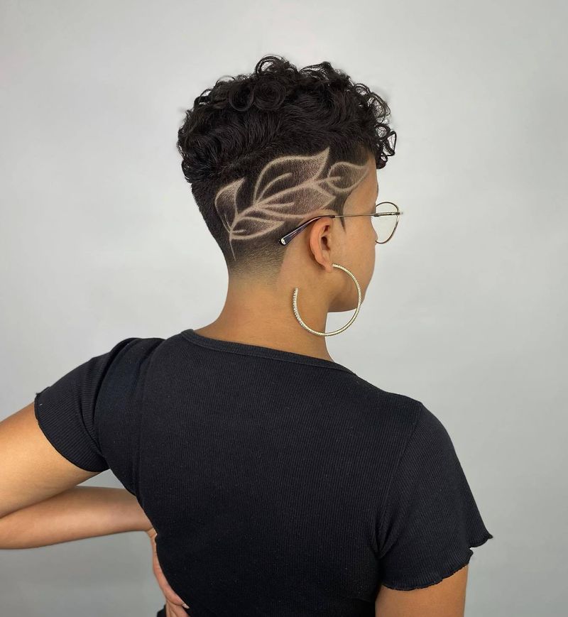 Undercut with Artistic Design