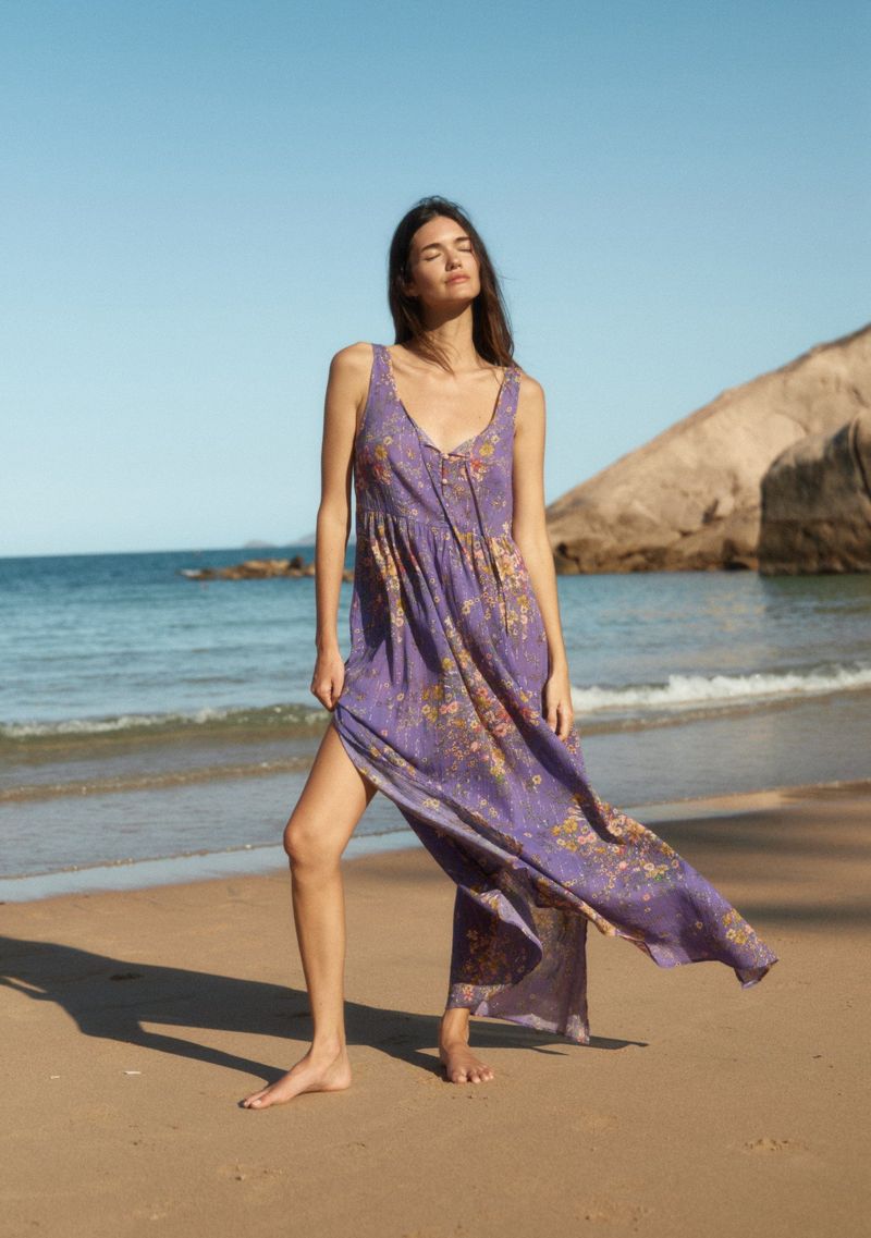 Beachside Floral Maxi