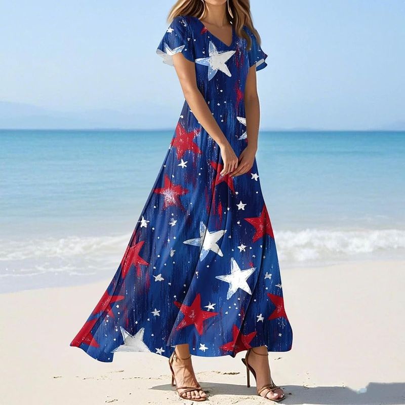 Flag Print Sundress