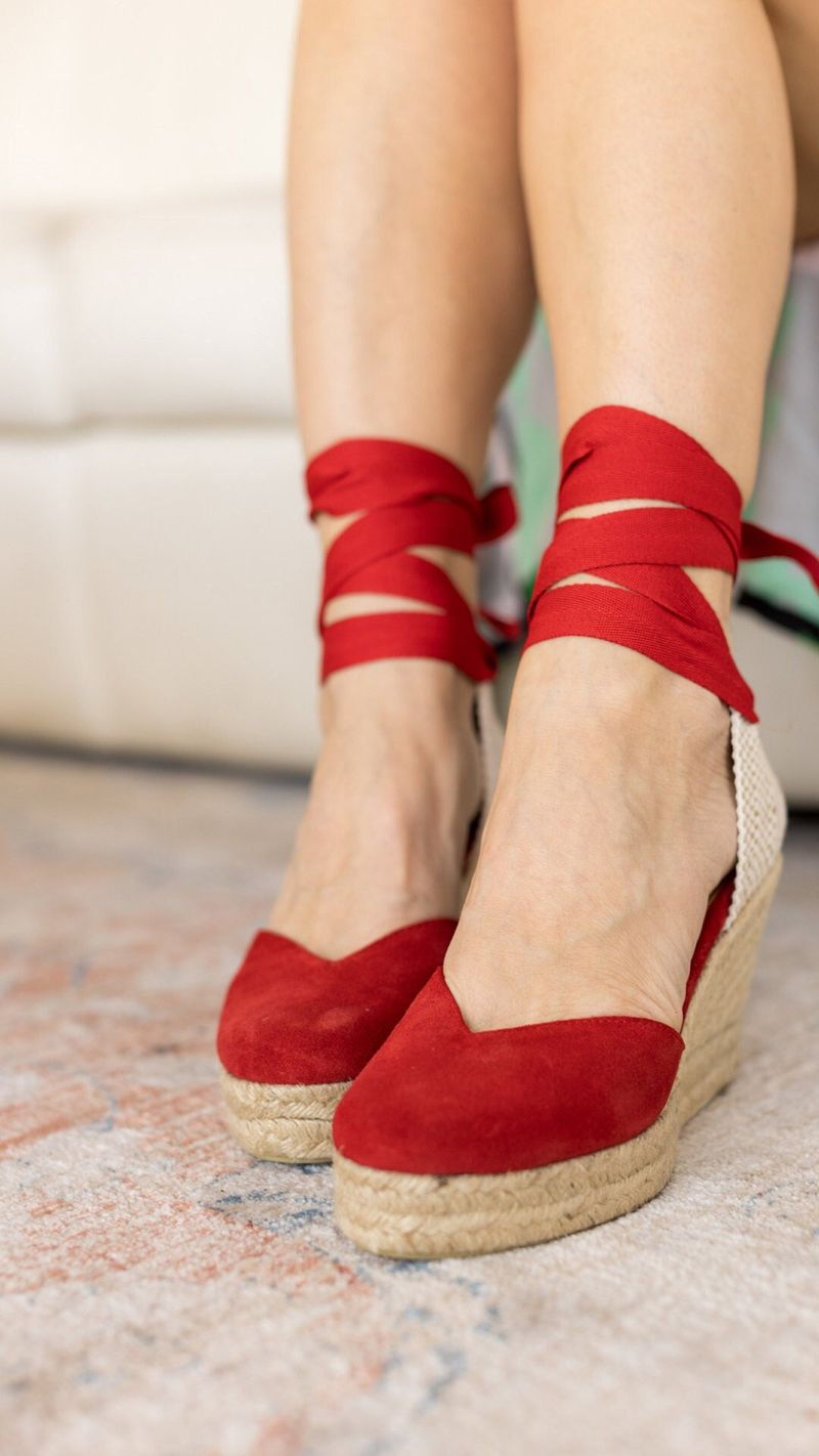Ribbon-Tie Espadrilles for Romantic Souls