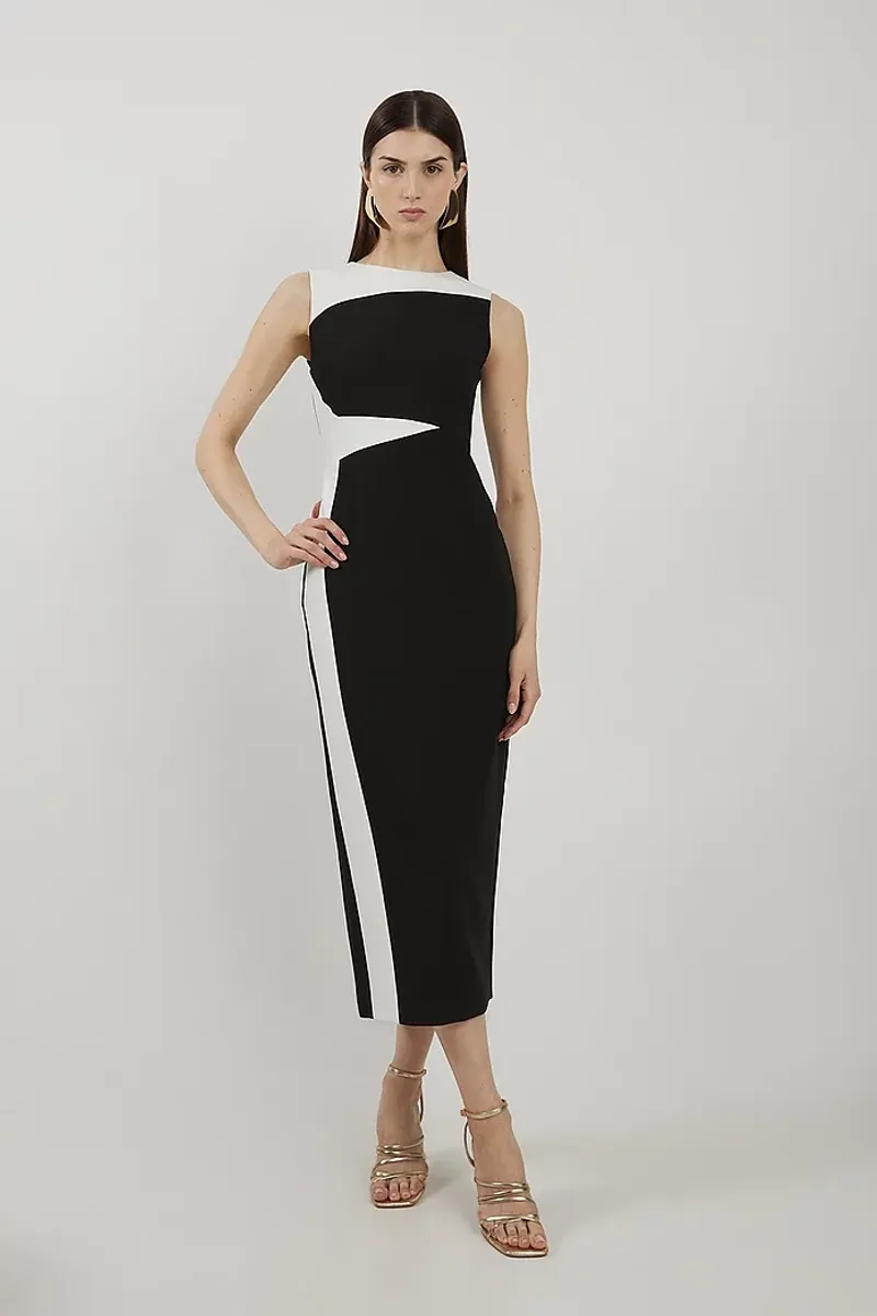 Color-Blocked Sheath Dresses