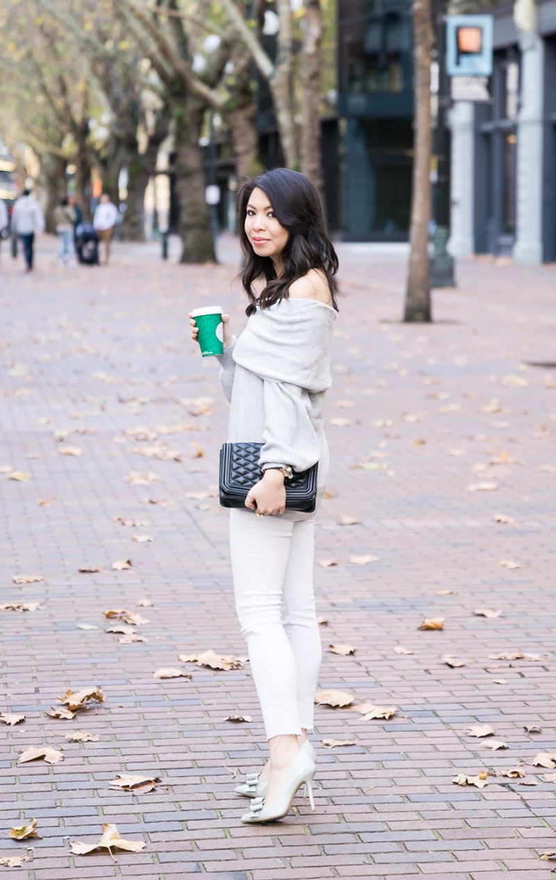 Off-Shoulder Sweater